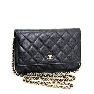 Chanel Matelasse Chain Wallet Caviar Skin GG Metal Fittings Wallet